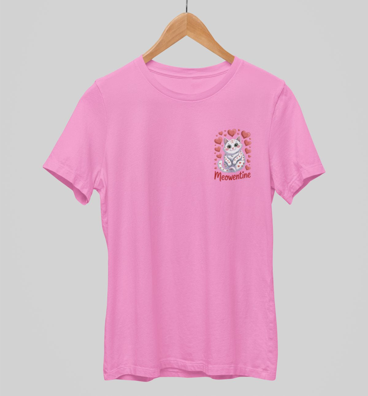Różowe koszulki UNISEX Meowentine