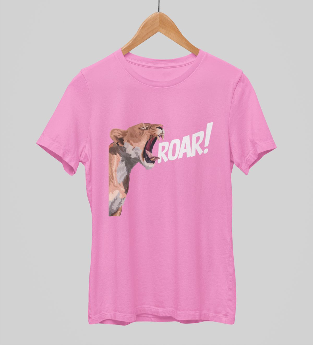 Różowe koszulki UNISEX Roar