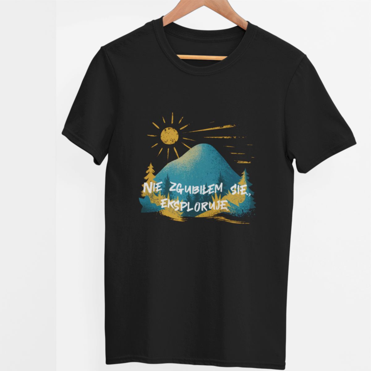 Czarna UNISEX koszulka 