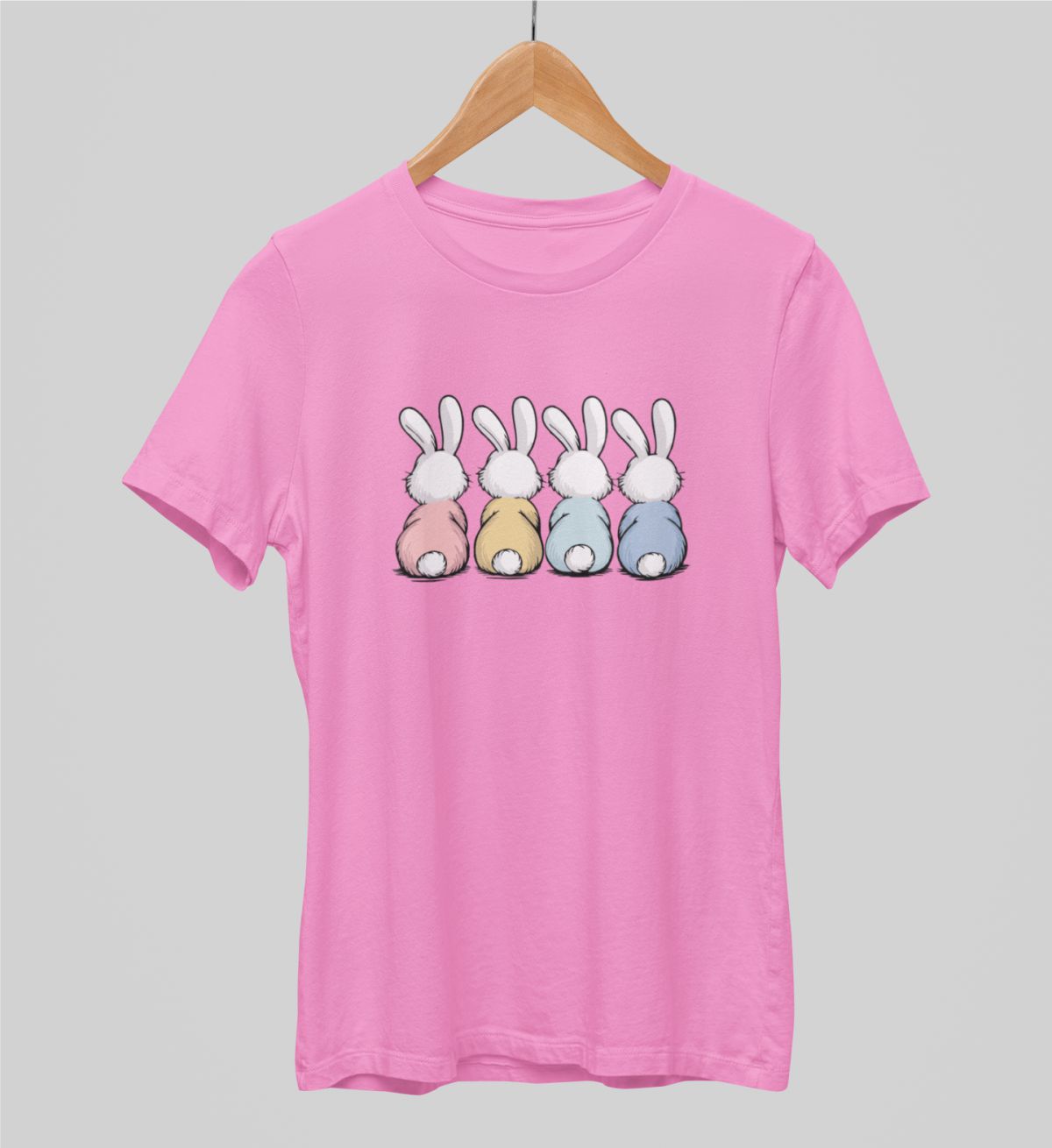 Różowe koszulki UNISEX Puszyste ogonki