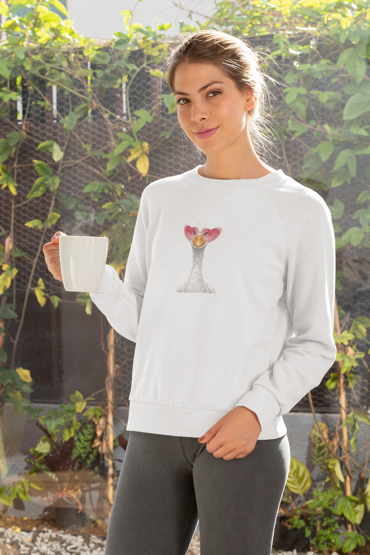 Bluza UNISEX biała Gęś