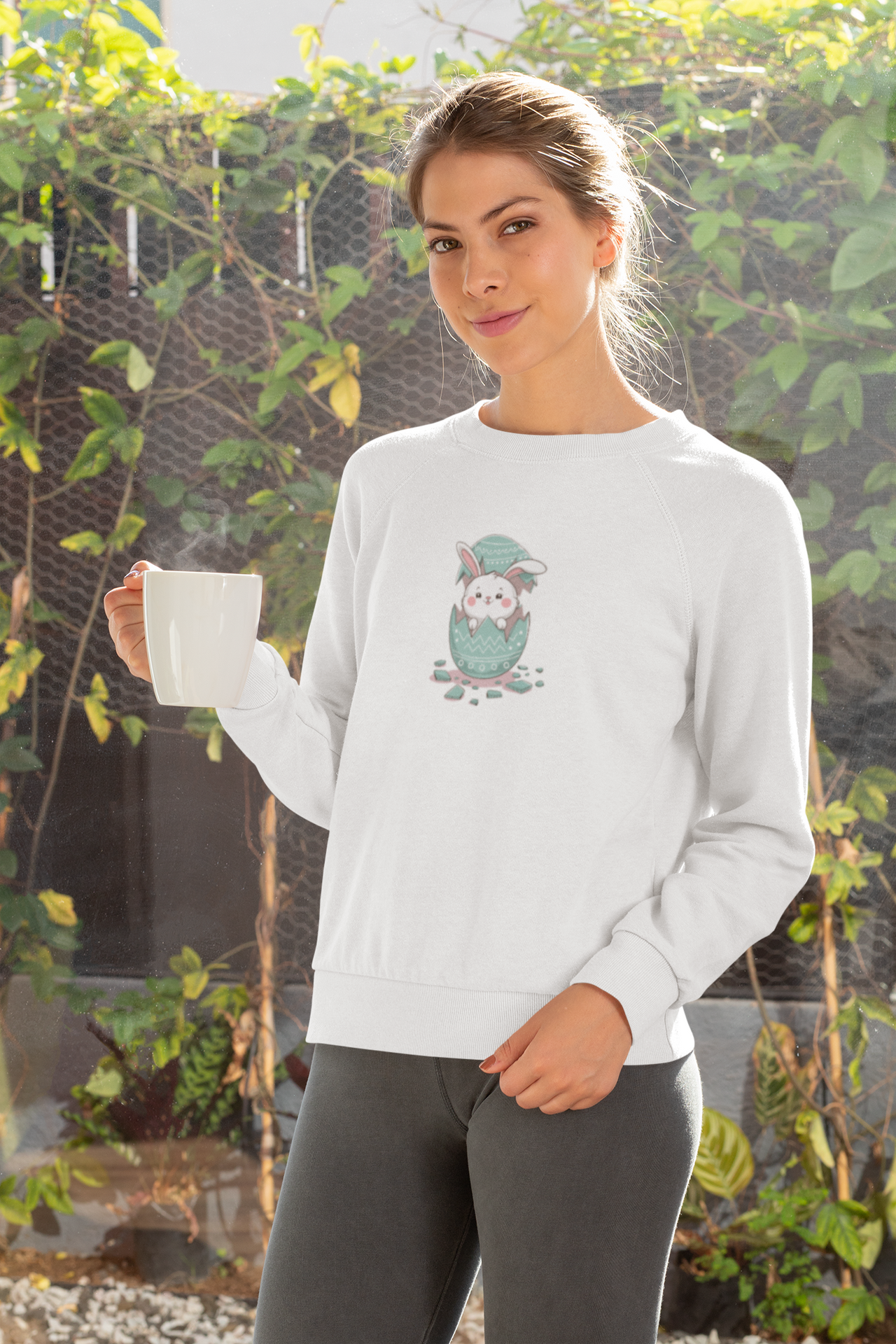 Bluza UNISEX biała Wielkanocna niespodzianka