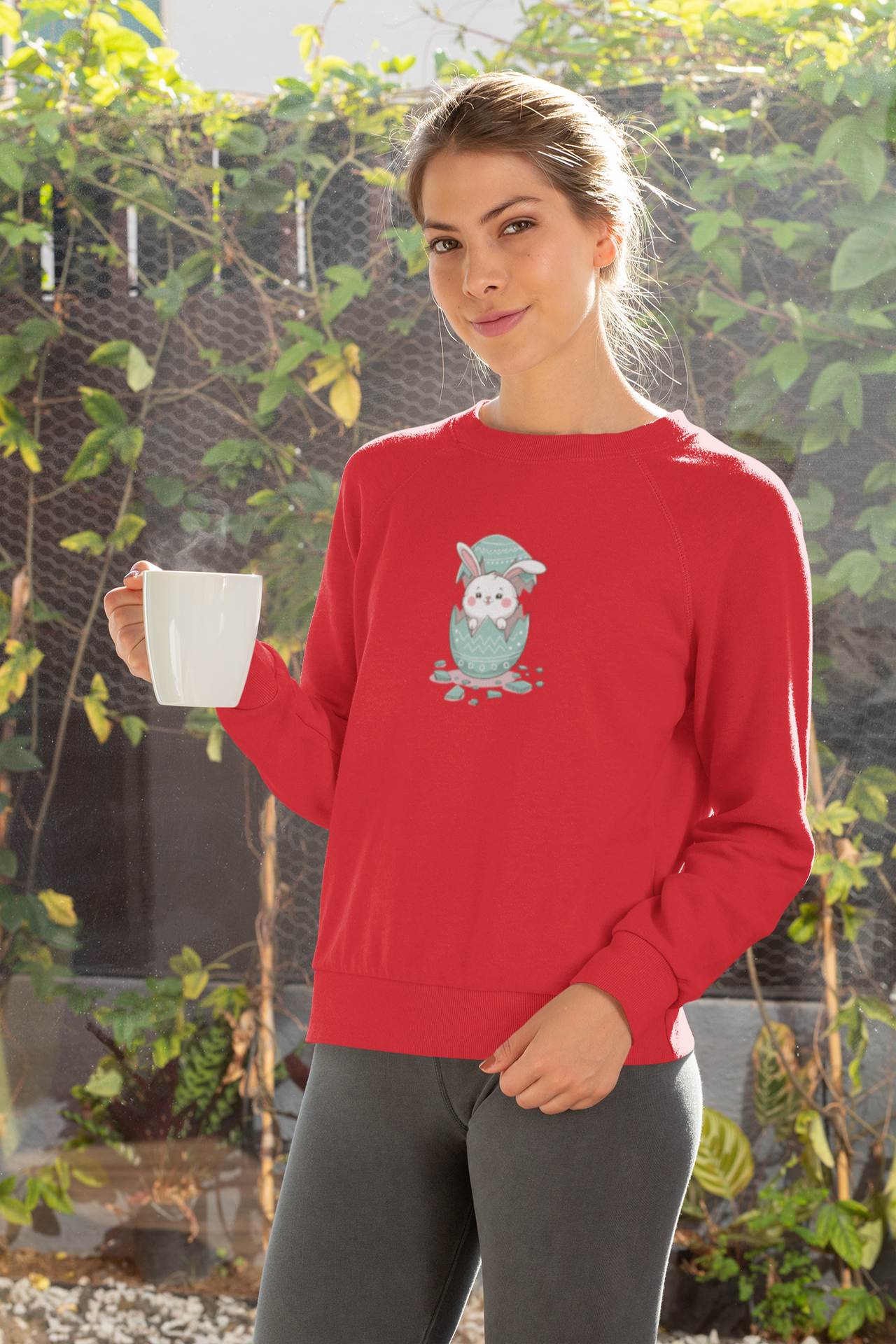 Bluza UNISEX czerwona Wielkanocna niespodzianka