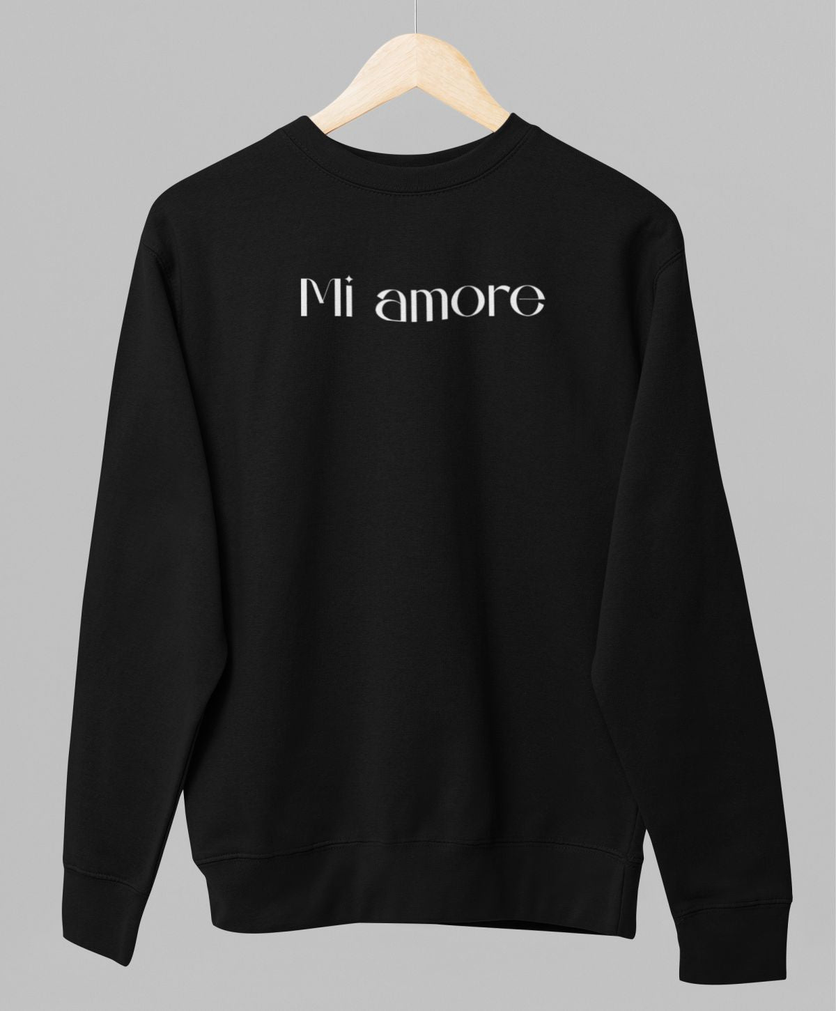 Bluza UNISEX czarna "Mi amore"