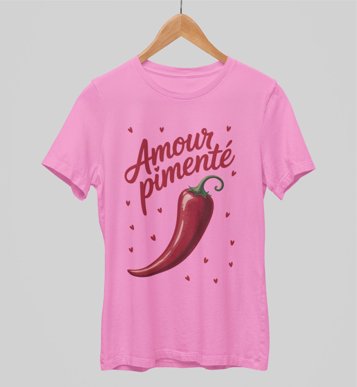 Różowe koszulki UNISEX Spicy love