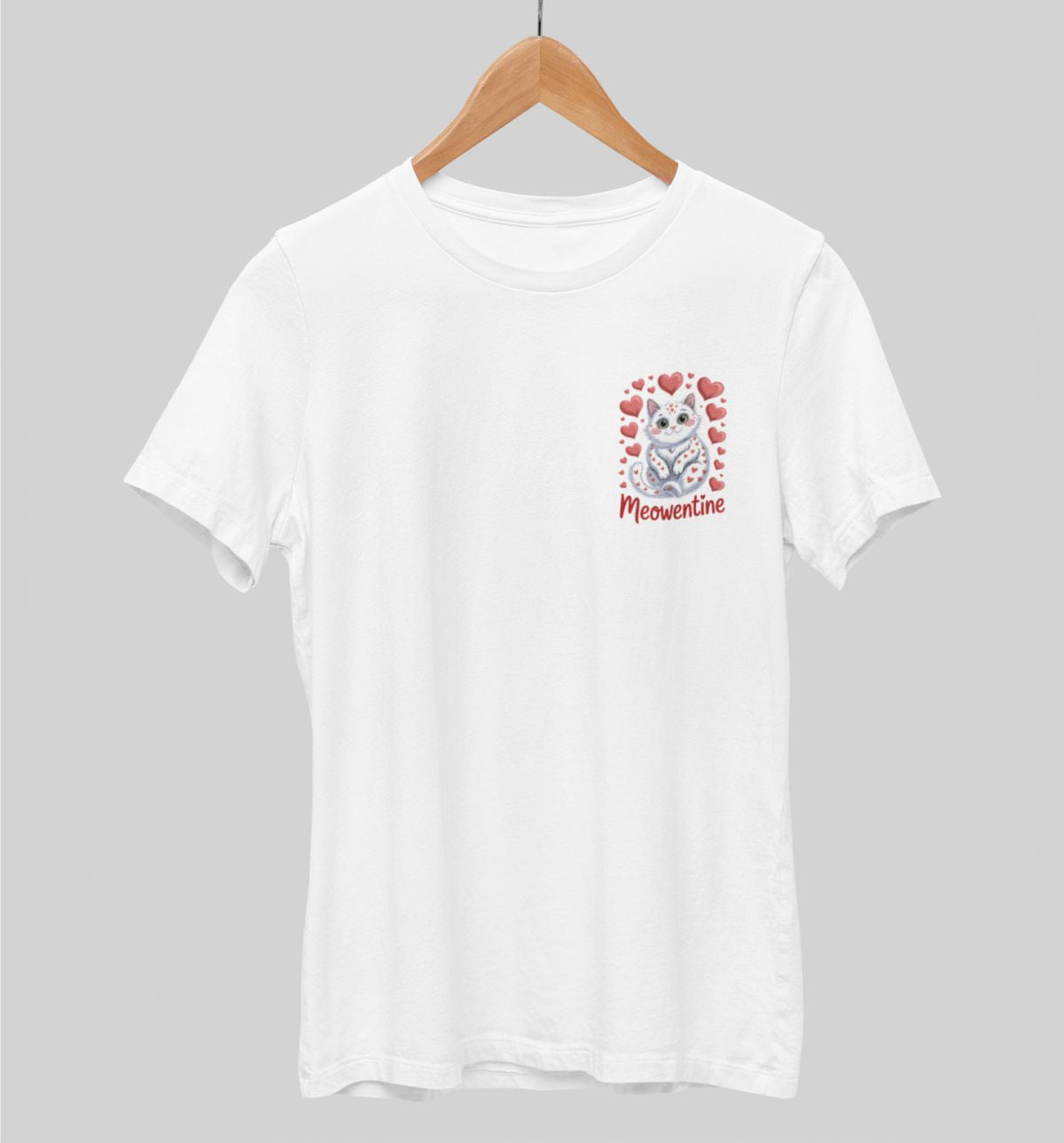 Białe koszulki UNISEX Meowentine