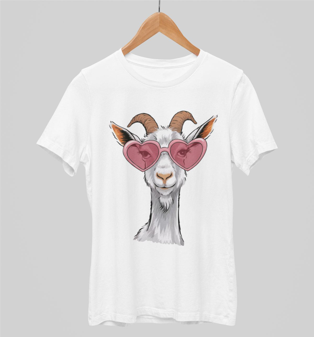 Białe koszulki UNISEX Fajna koza