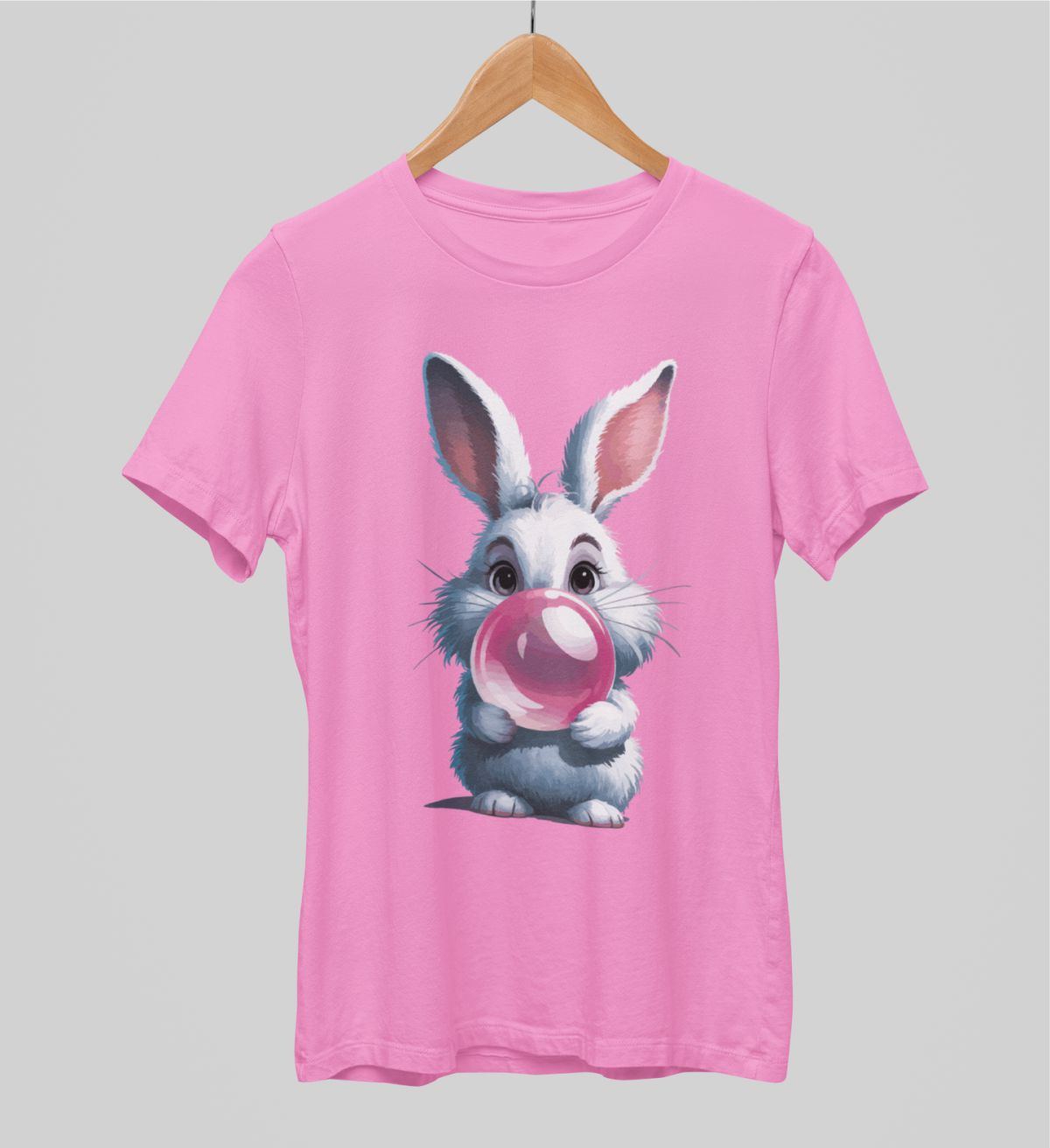 Różowe koszulki UNISEX Zajączek