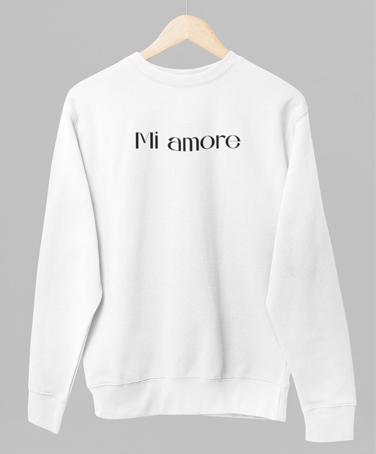Bluza UNISEX biała "Mi amore"