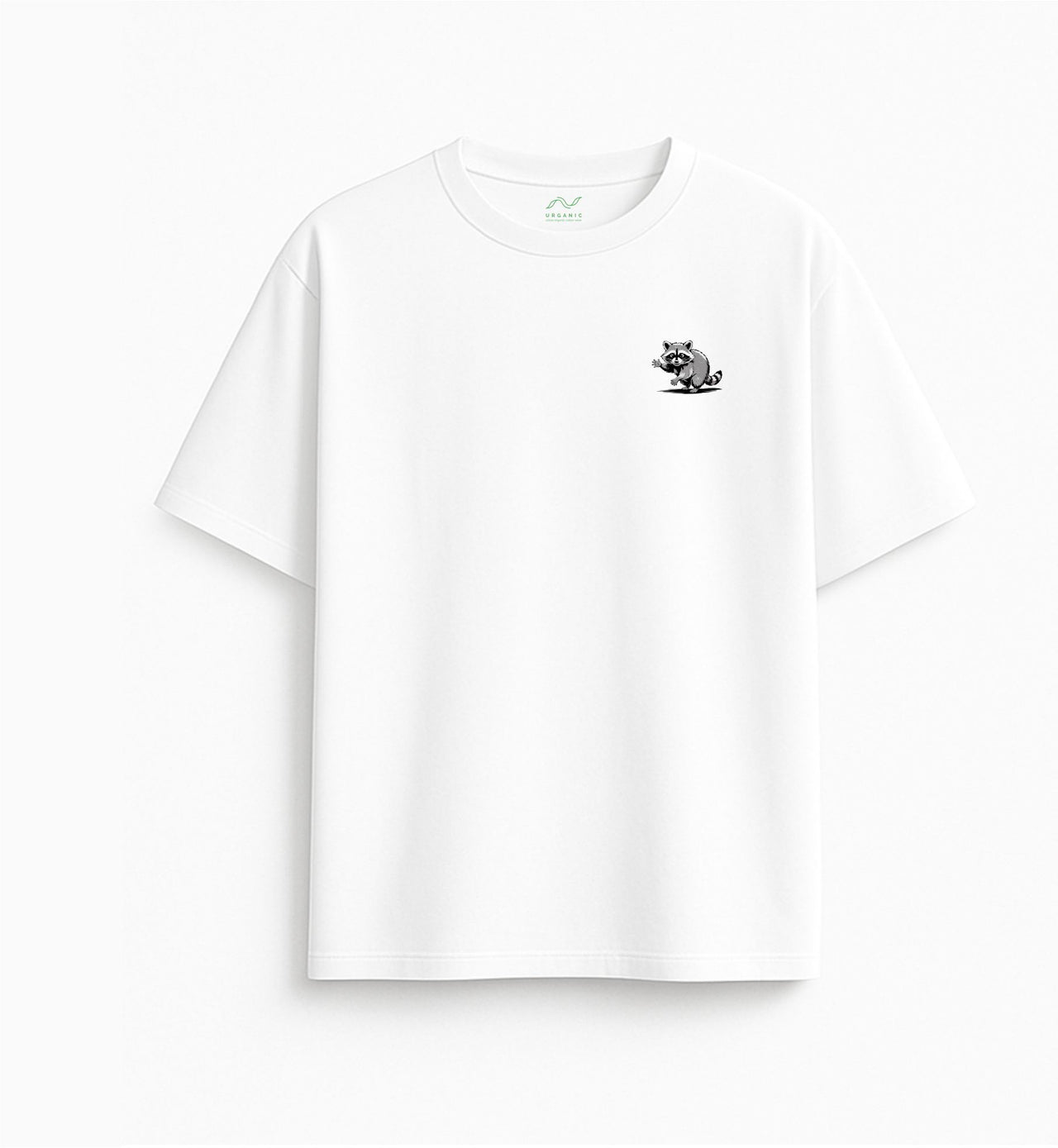 Oversizowy biały Koszulka "On my way"