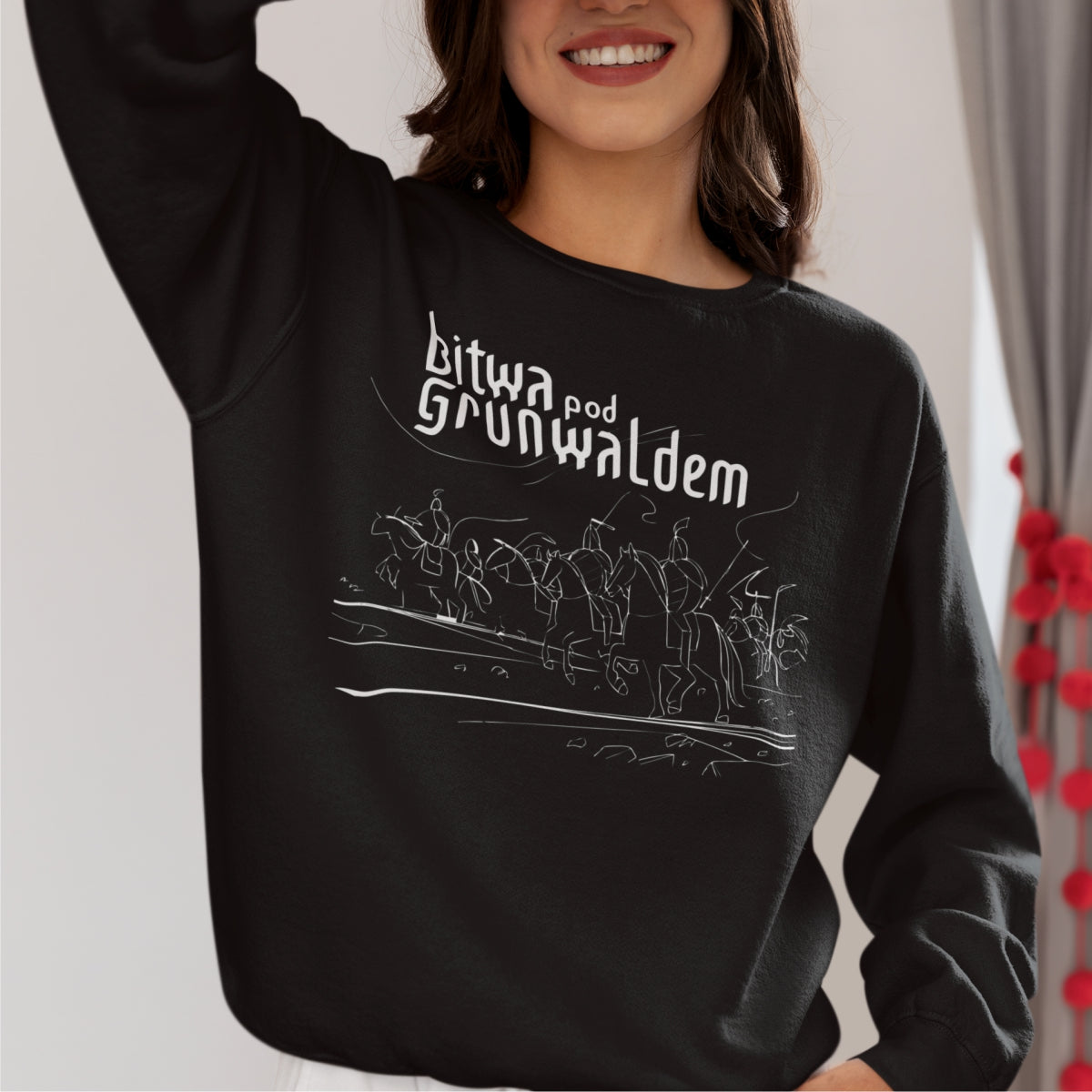 Bluza UNISEX czarna „Miejsce Bitwy”