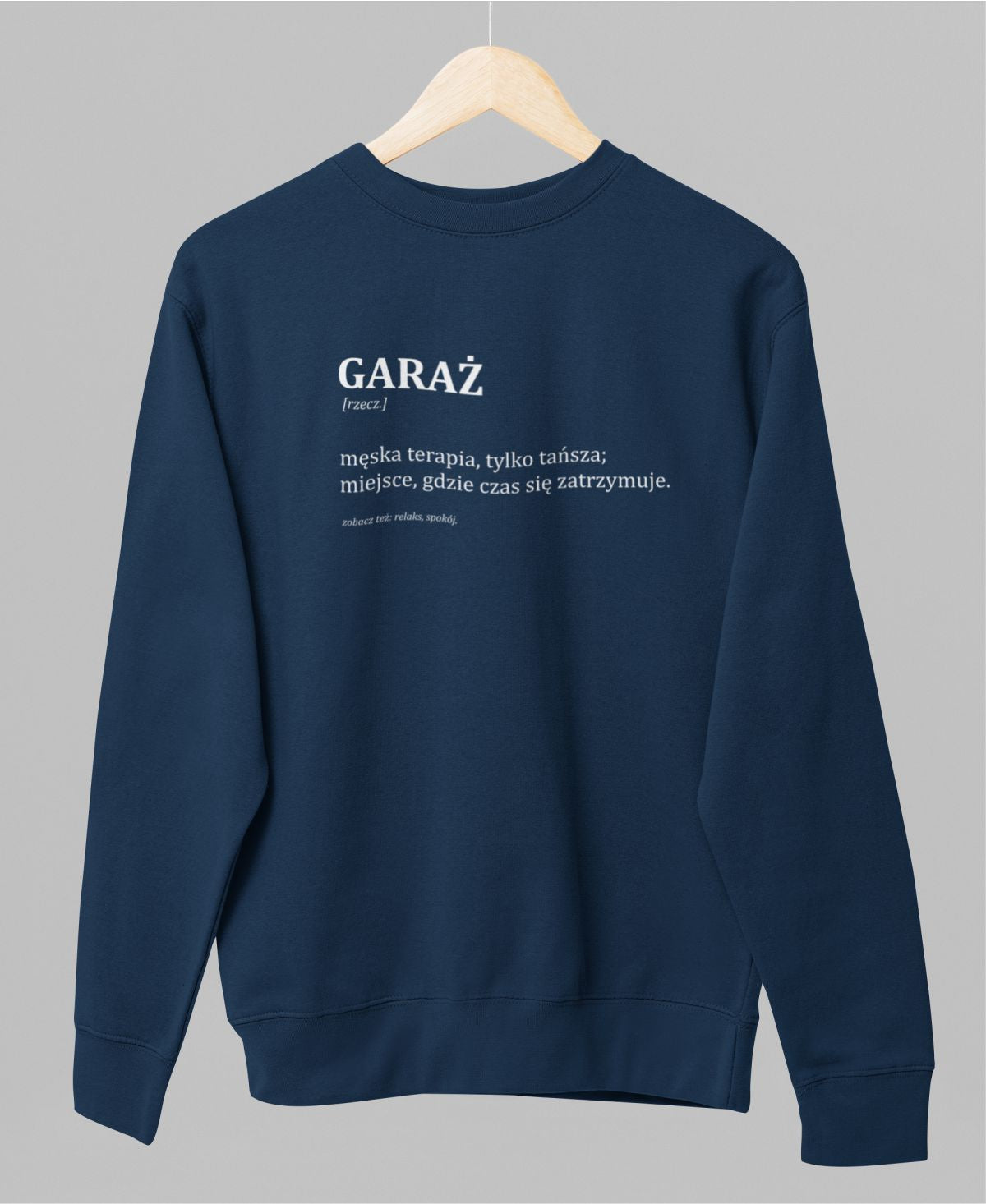 Bluza UNISEX  niebieska GARAŻ