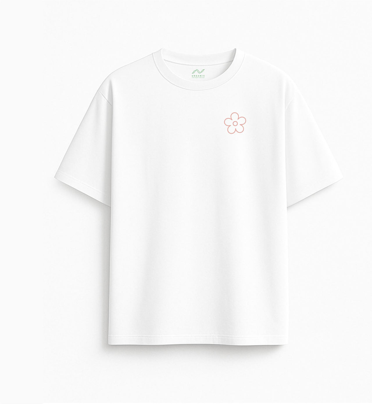 Oversizowy biały Koszulka "Załamanie psychiczne"