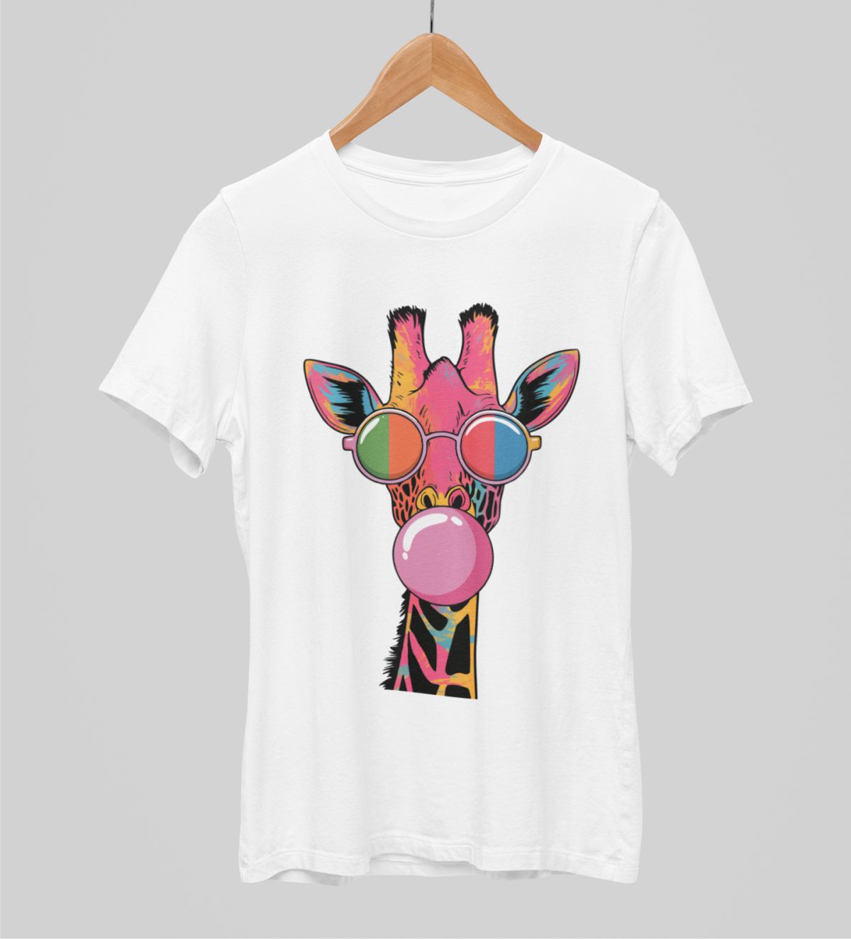 Białe koszule UNISEX Stylowe okulary