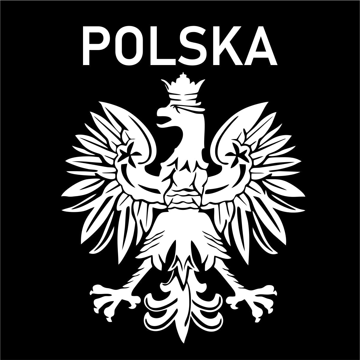 Bluza UNISEX czarne polskie godło