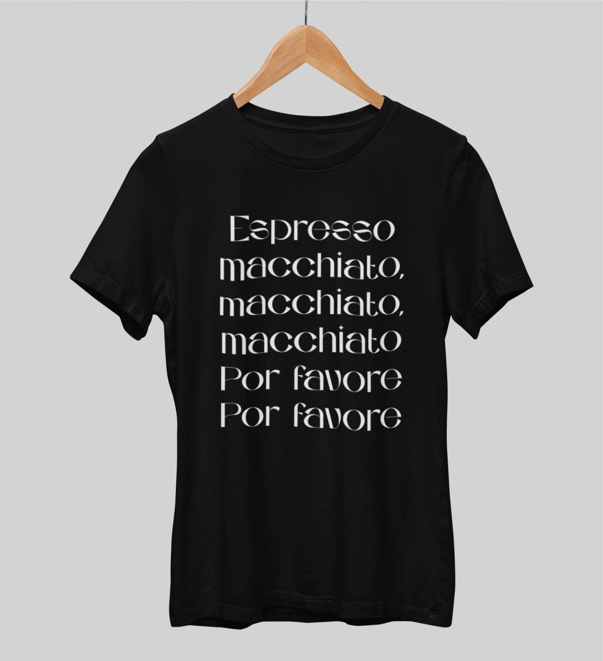 Czarna UNISEX koszulka Espresso