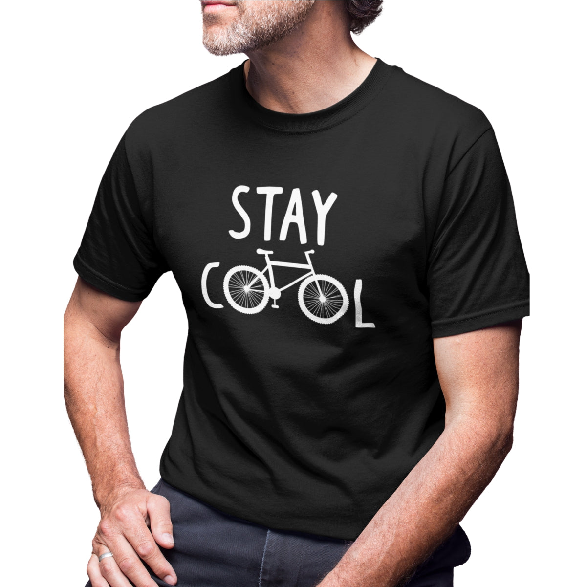 Czarna koszulka UNISEX „Stay cool”