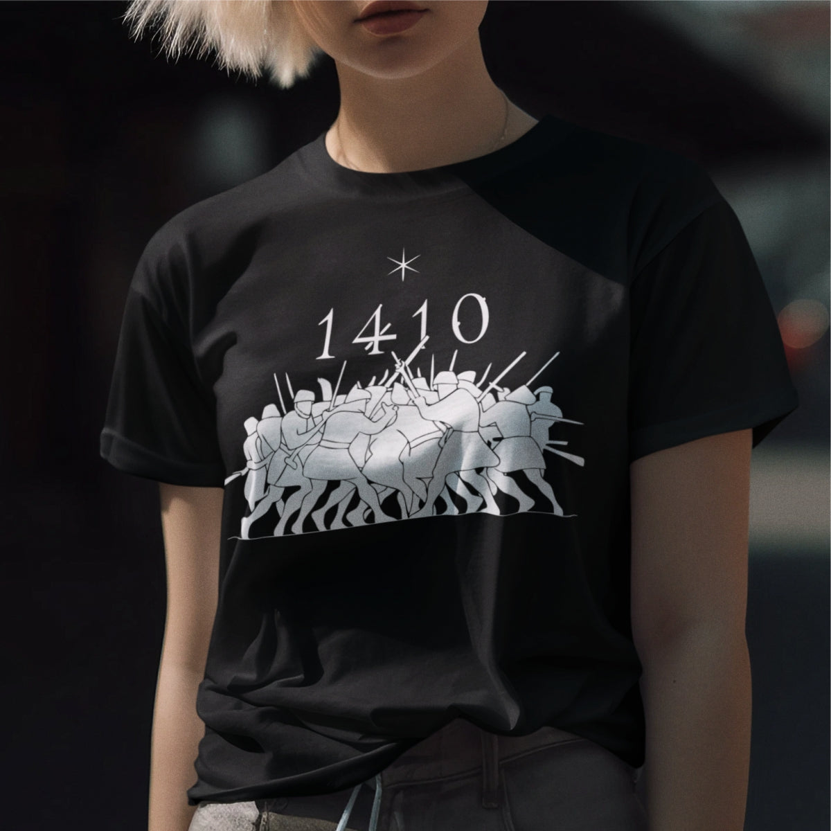 Czarna koszulka UNISEX "Nasza randka"