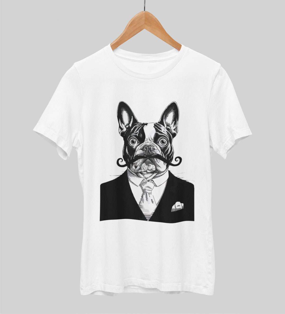 Białe koszulki UNISEX Dżentelmen