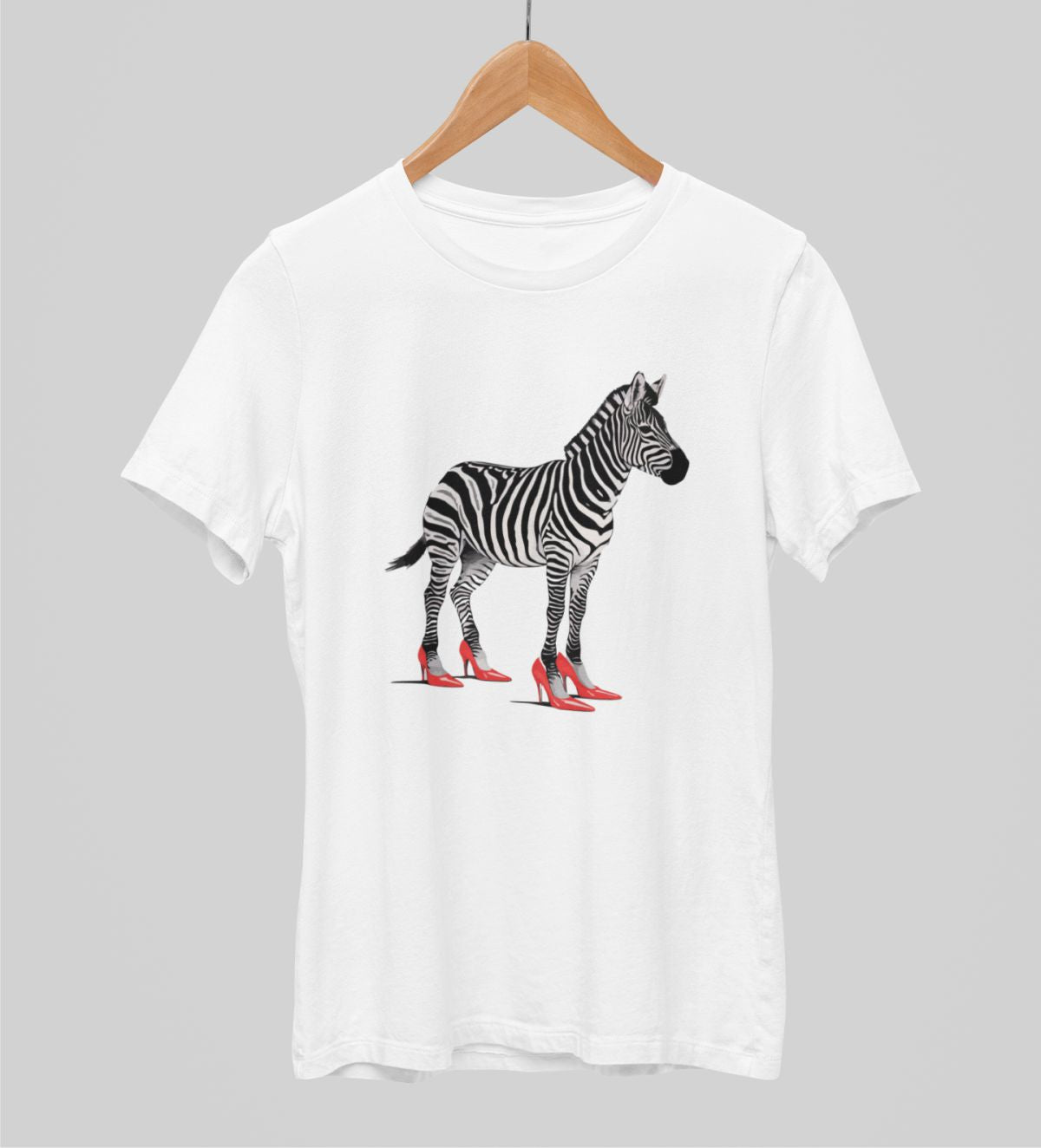 Białe koszulki UNISEX Zebrzątko