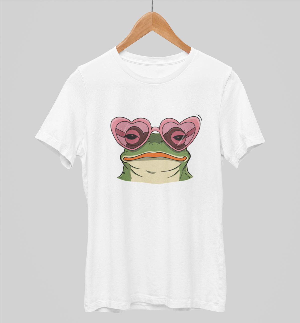 Białe koszulki UNISEX Fajna żaba