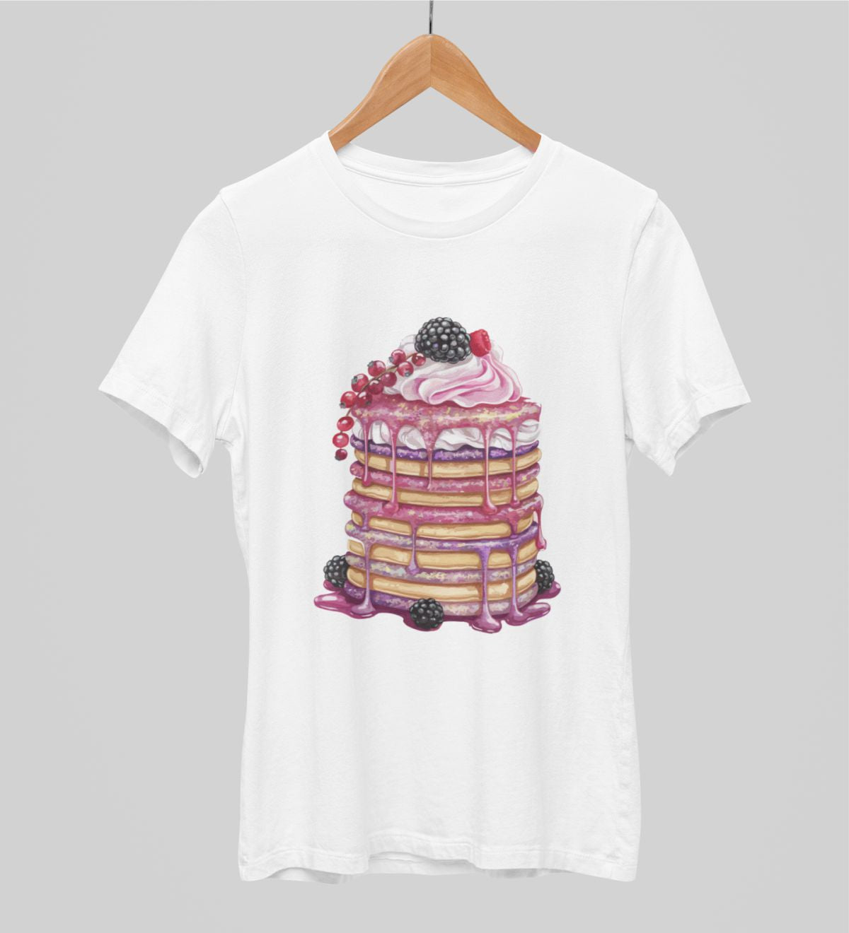 Białe sukienki UNISEX Tort naleśnikowy