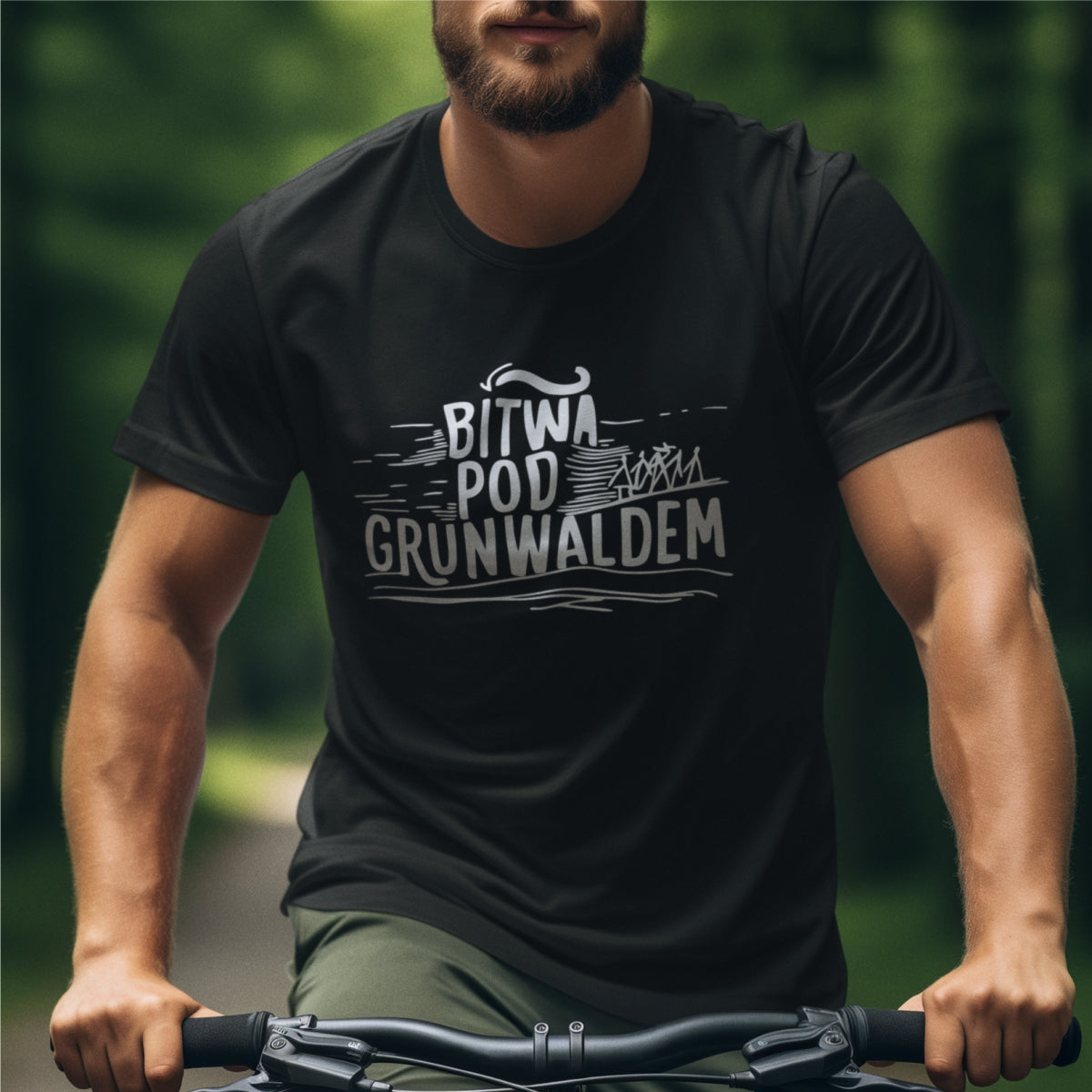 Czarna koszulka UNISEX "Bitwa historyczna"