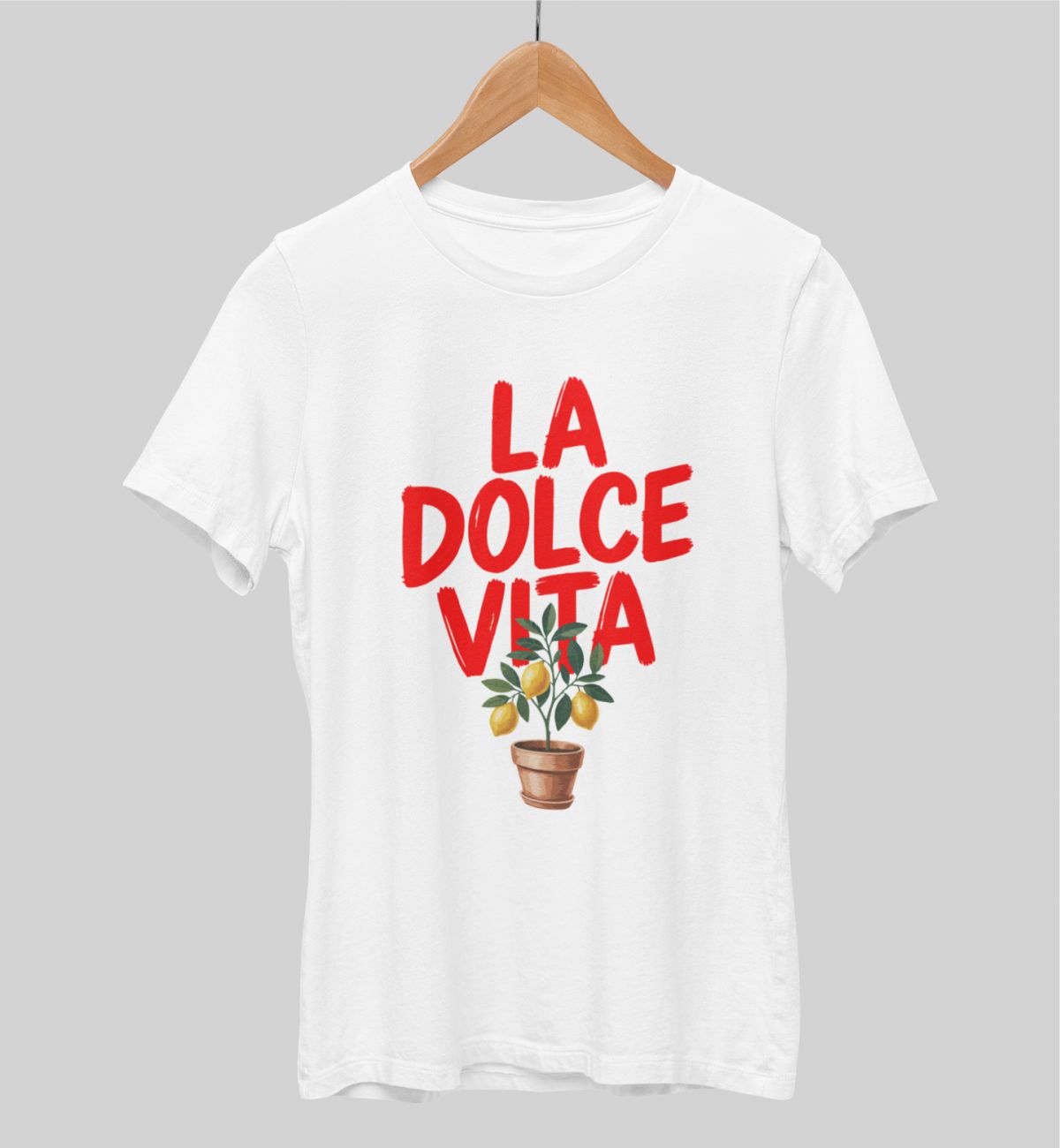 Białe koszulki UNISEX La dolce vita