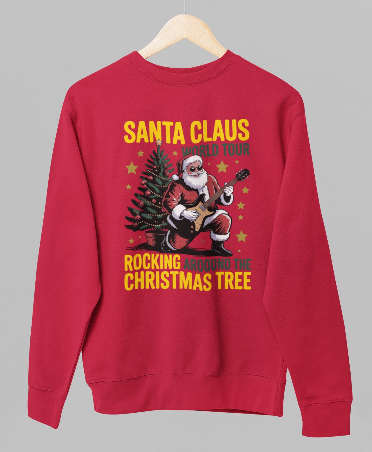 Bluza UNISEX czerwona Santa Claus world tour