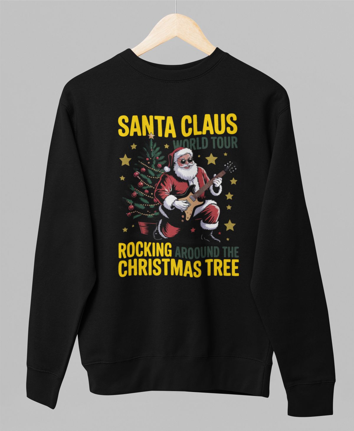 Bluza UNISEX czarna Santa Claus world tour