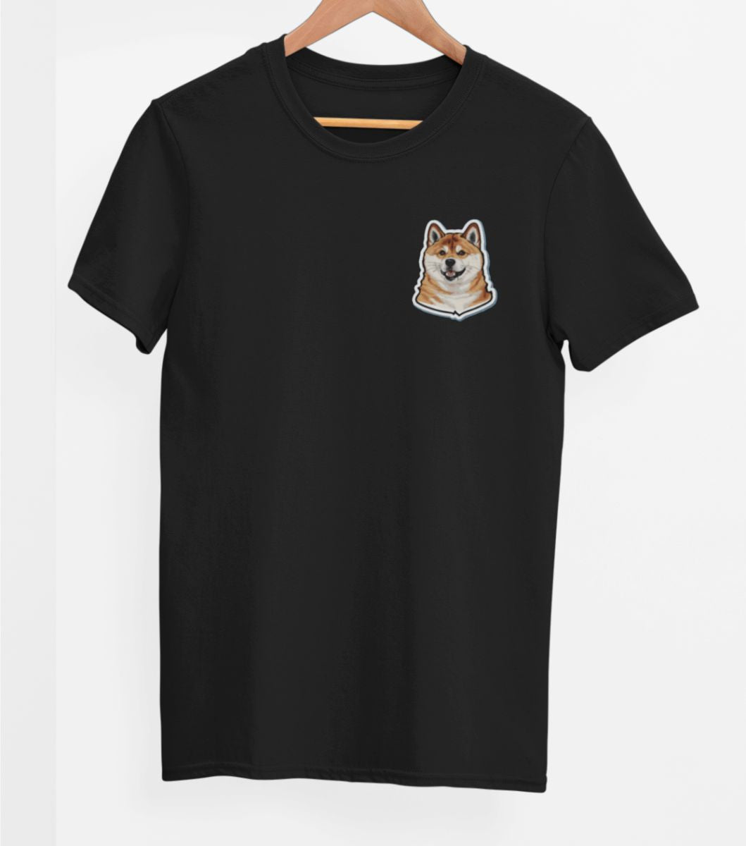 Czarna UNISEX koszulka "Akita inu"