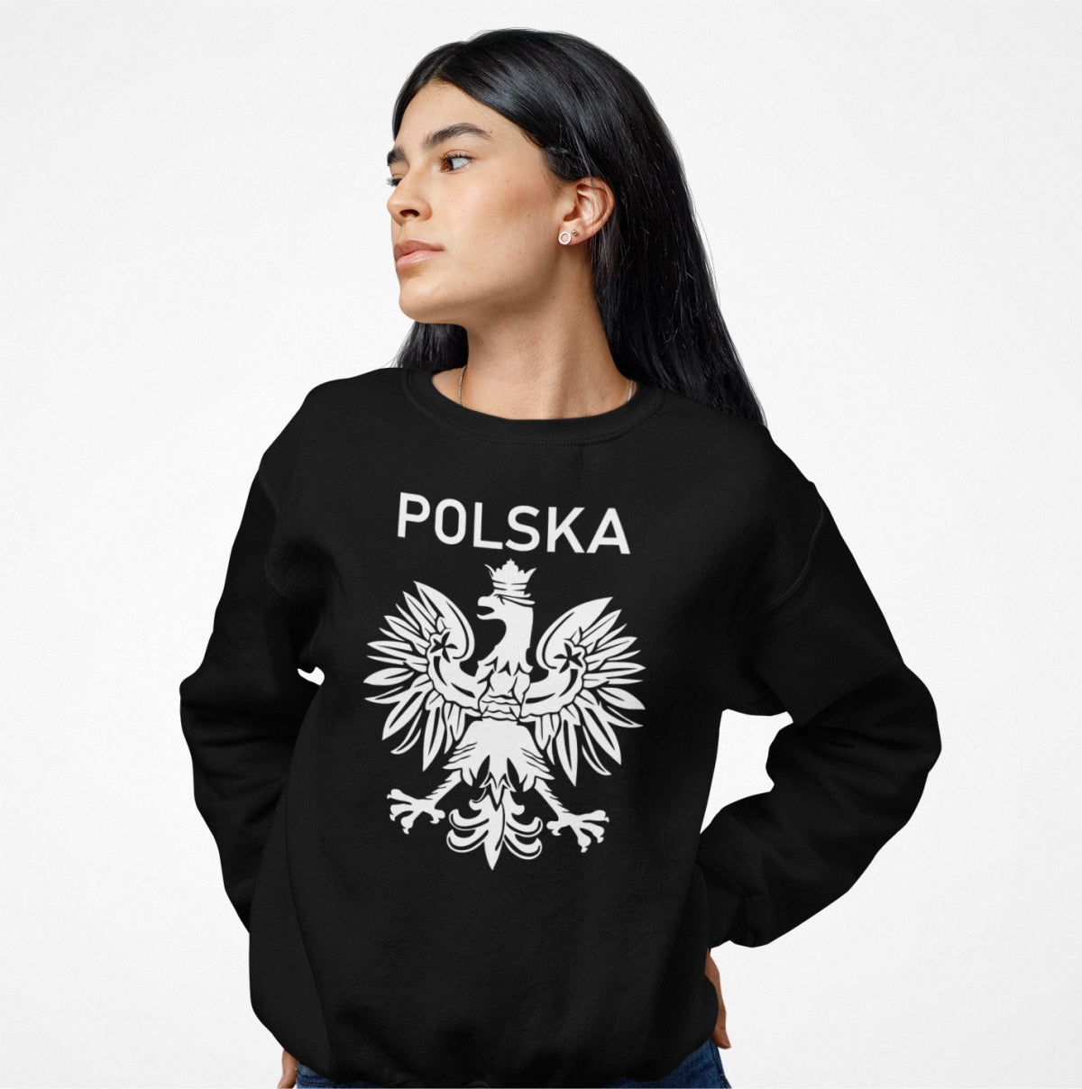Bluza UNISEX czarne polskie godło