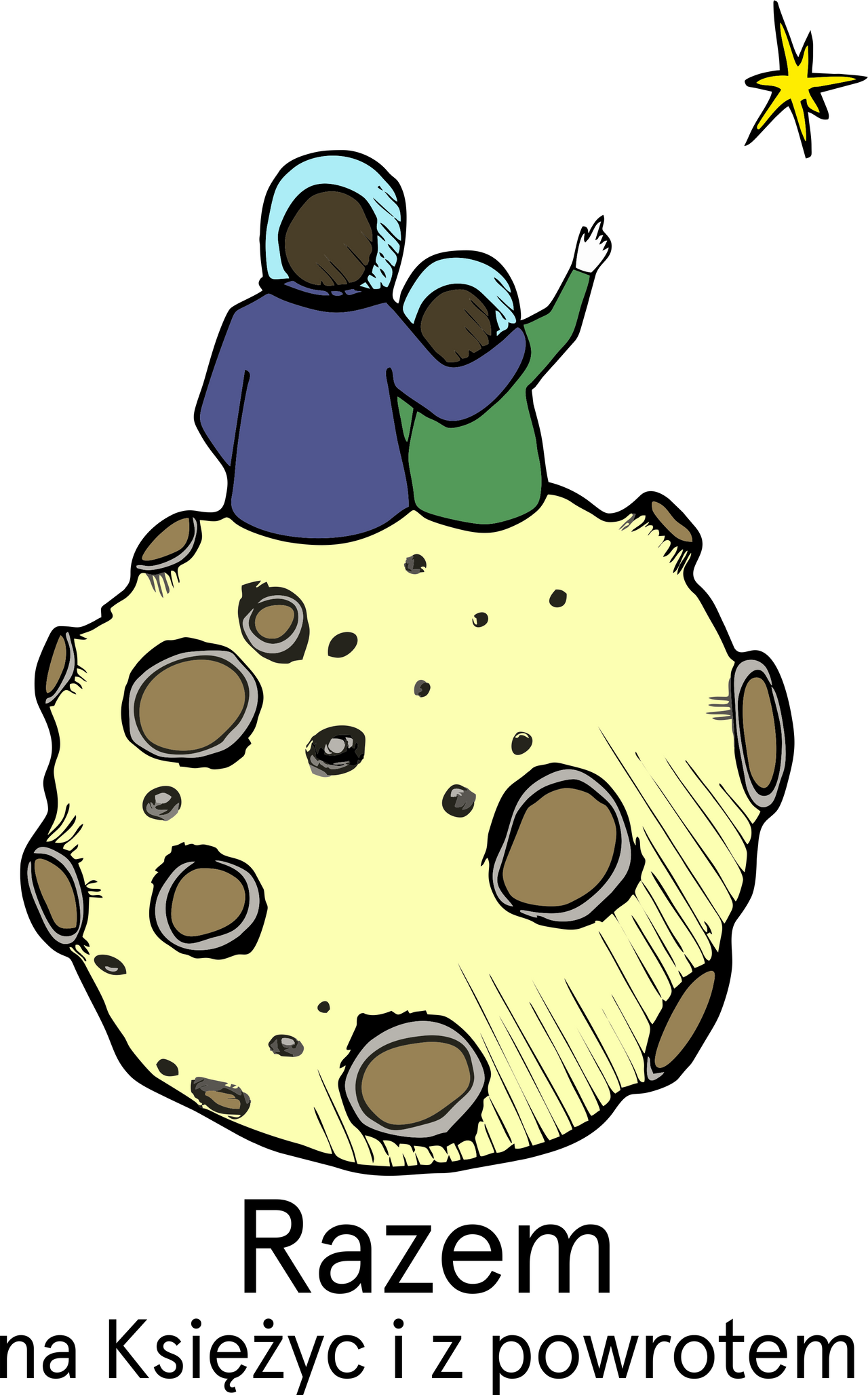 Bluza biała "Razem na Księżyc i powrót" (Wyprodukowany towar)