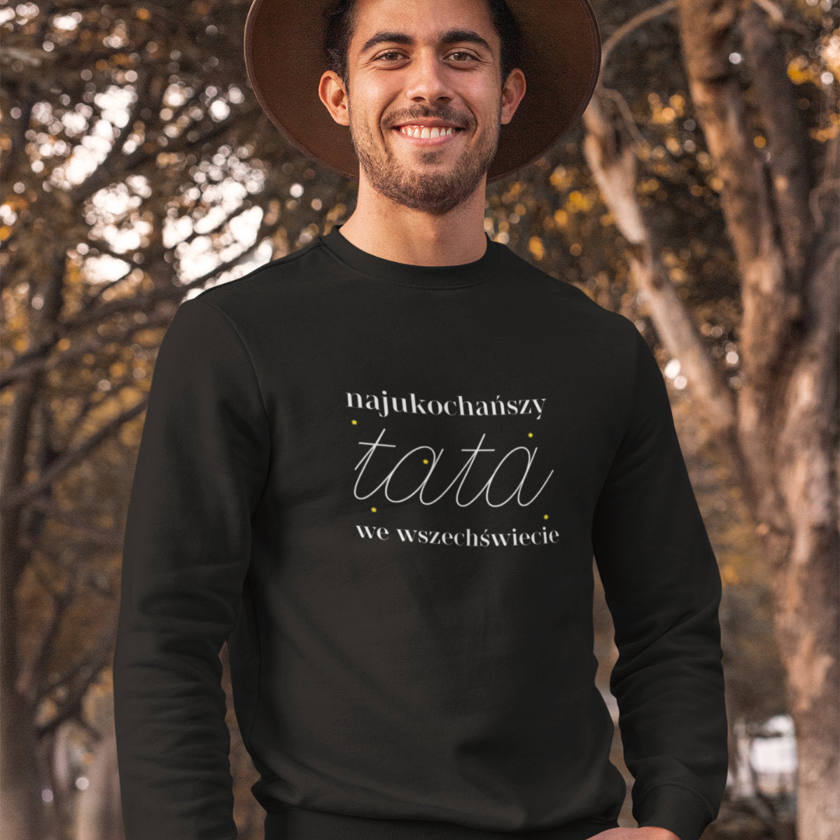 Bluza czarna Najukochańszy tata we wszechświecie
