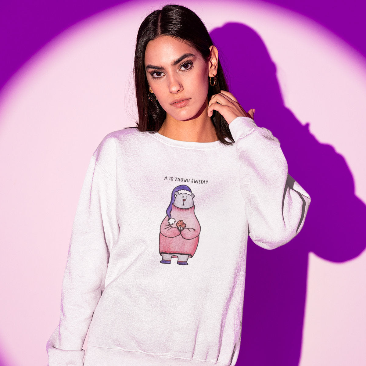Biała bluza A to znowu Święta?