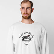 Biała bluza Faster than the wind