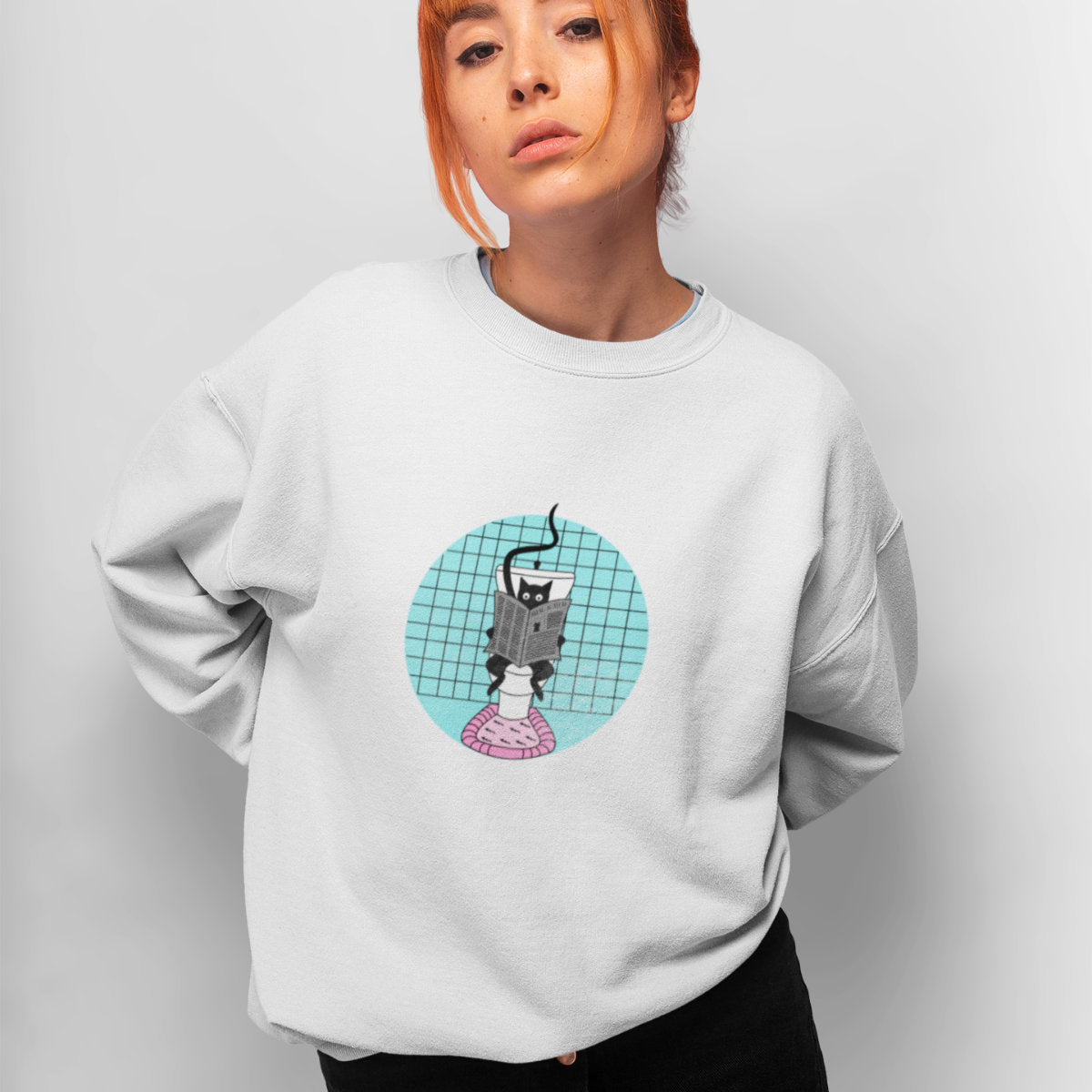 Bluza biała Biorąc czas dla siebie