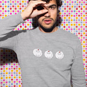 Melanżowa szara bluza Fat Christmas