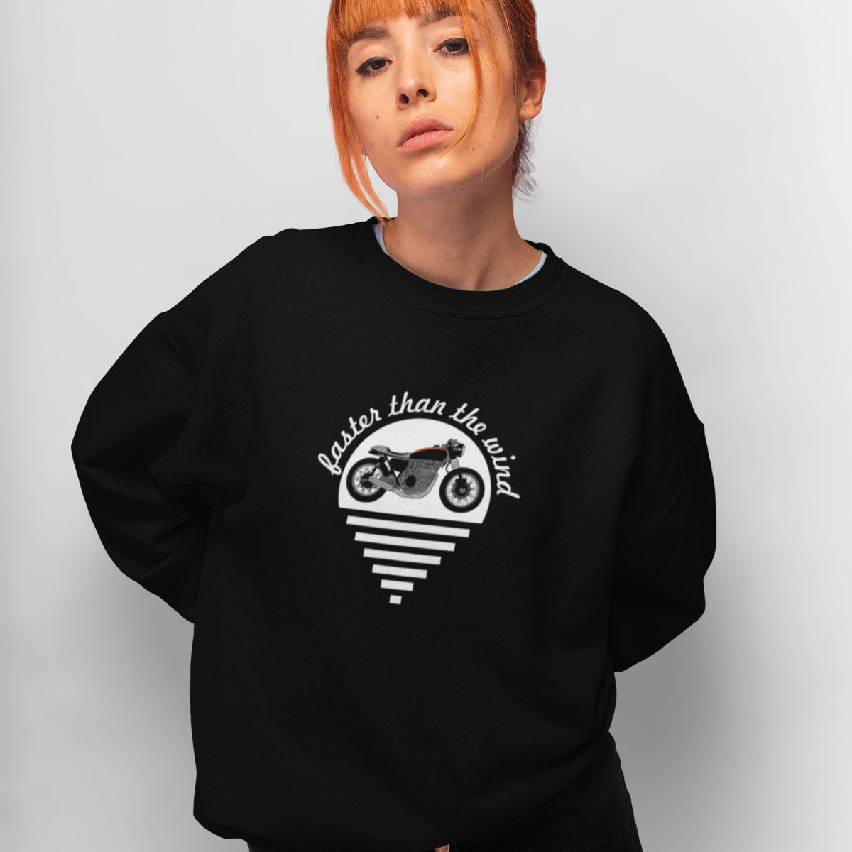 Czarna bluza Faster than the wind