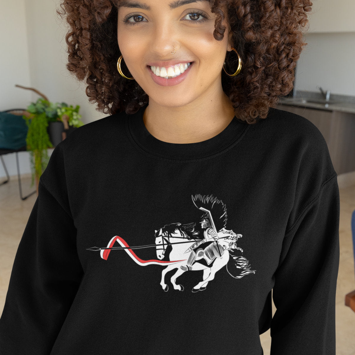 Bluza UNISEX czarna Husarz