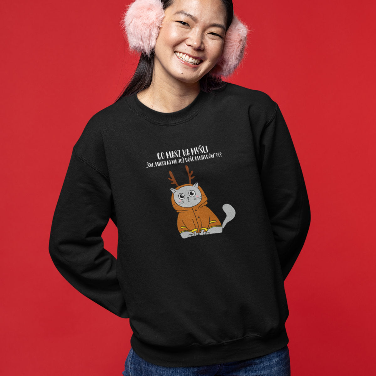 Czarna bluza Co masz na myśli