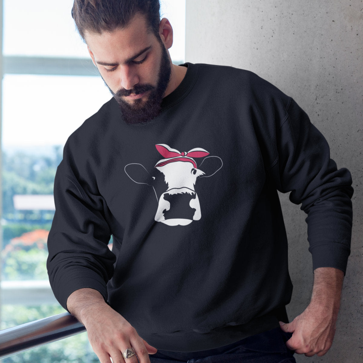 Bluza UNISEX czarna Polska krowa