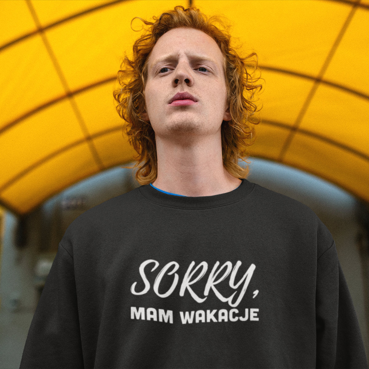 Bluza UNISEX czarna Sorry, mam wakacje