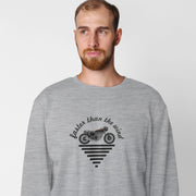 Bluza melanżowa szara Faster than the wind