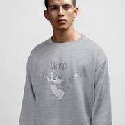 Bluza melanżowa szara Oh no