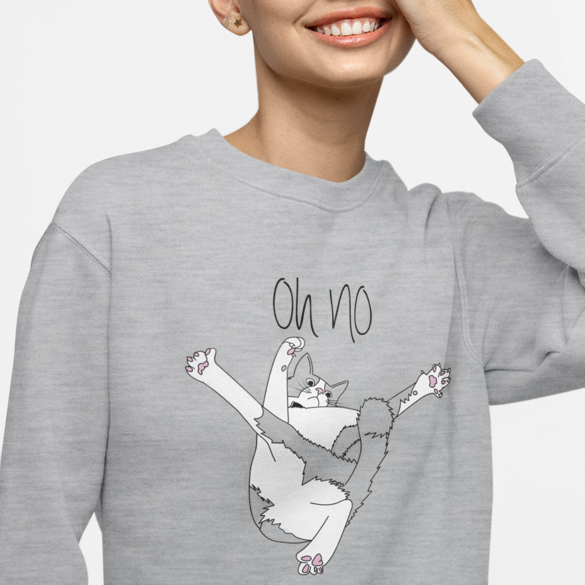 Bluza melanżowa szara Oh no