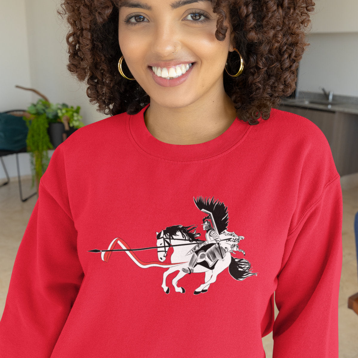 Bluza UNISEX czerwona Husarz