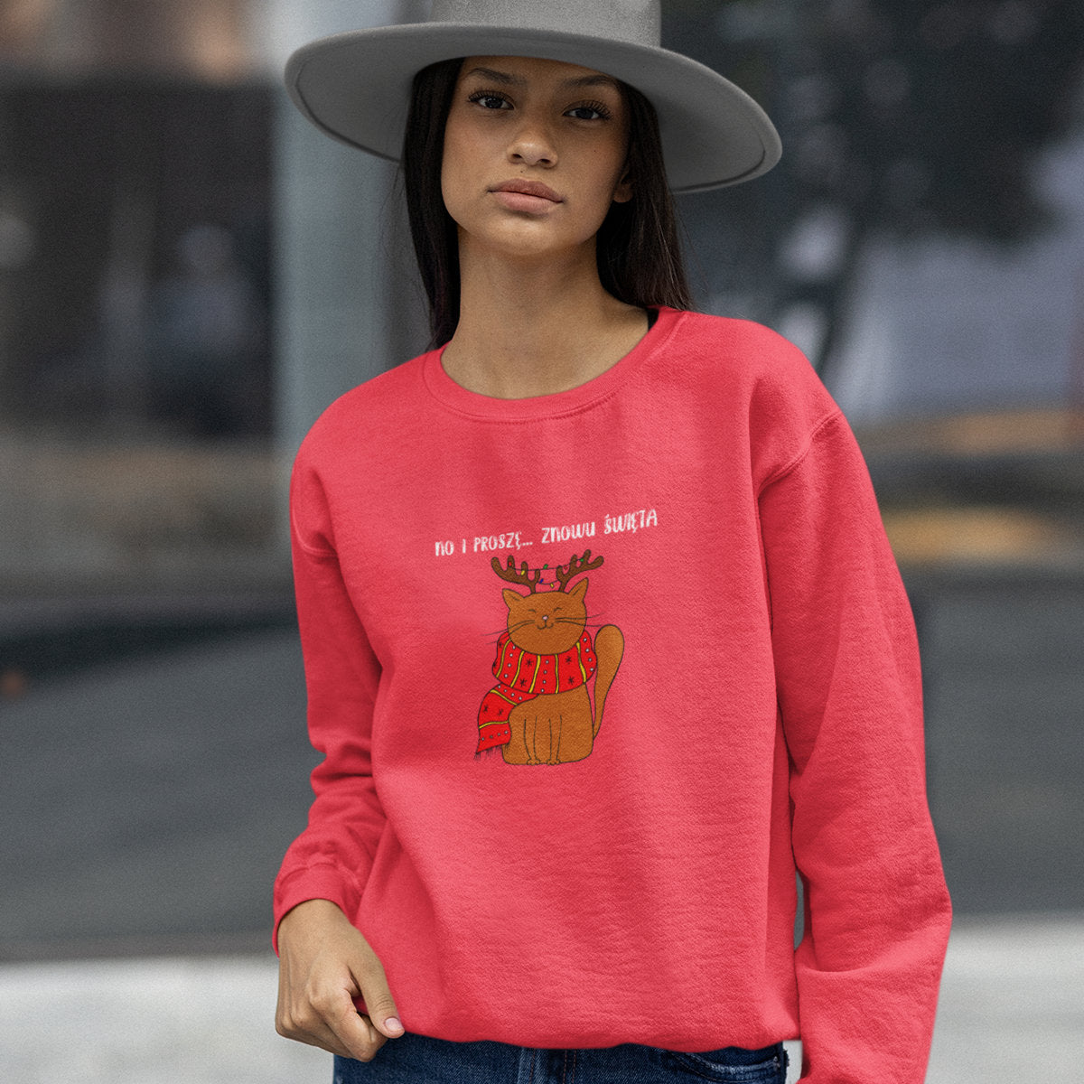 UNISEX Czerwona bluza No i proszę...