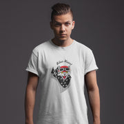 Biały T-shirt Biker heart