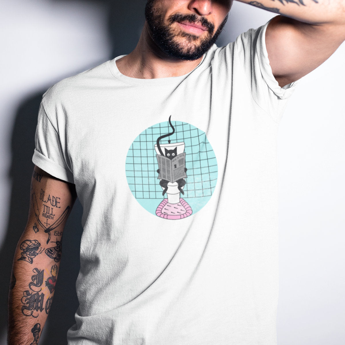 Biały T-shirt Poświęcenie czasu dla siebie